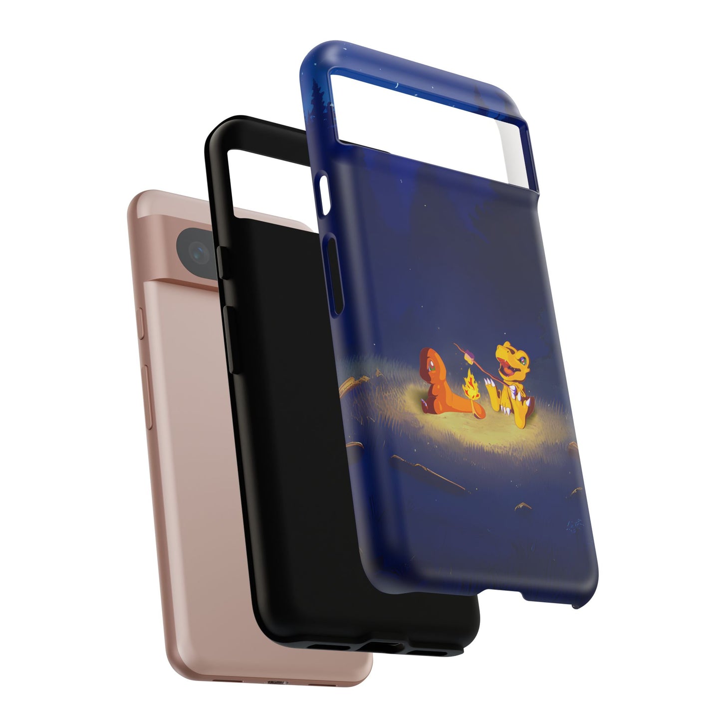Blazing Friendship: Agumon & Charmander Phone Case