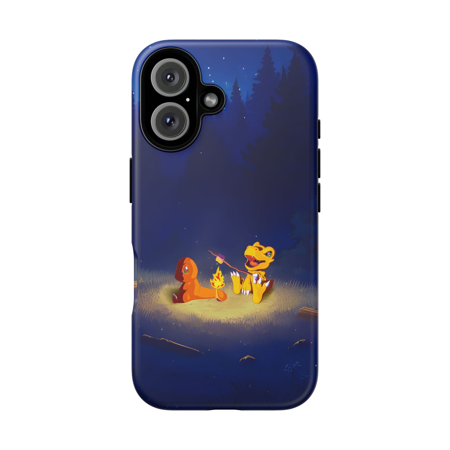 Blazing Friendship: Agumon & Charmander Phone Case