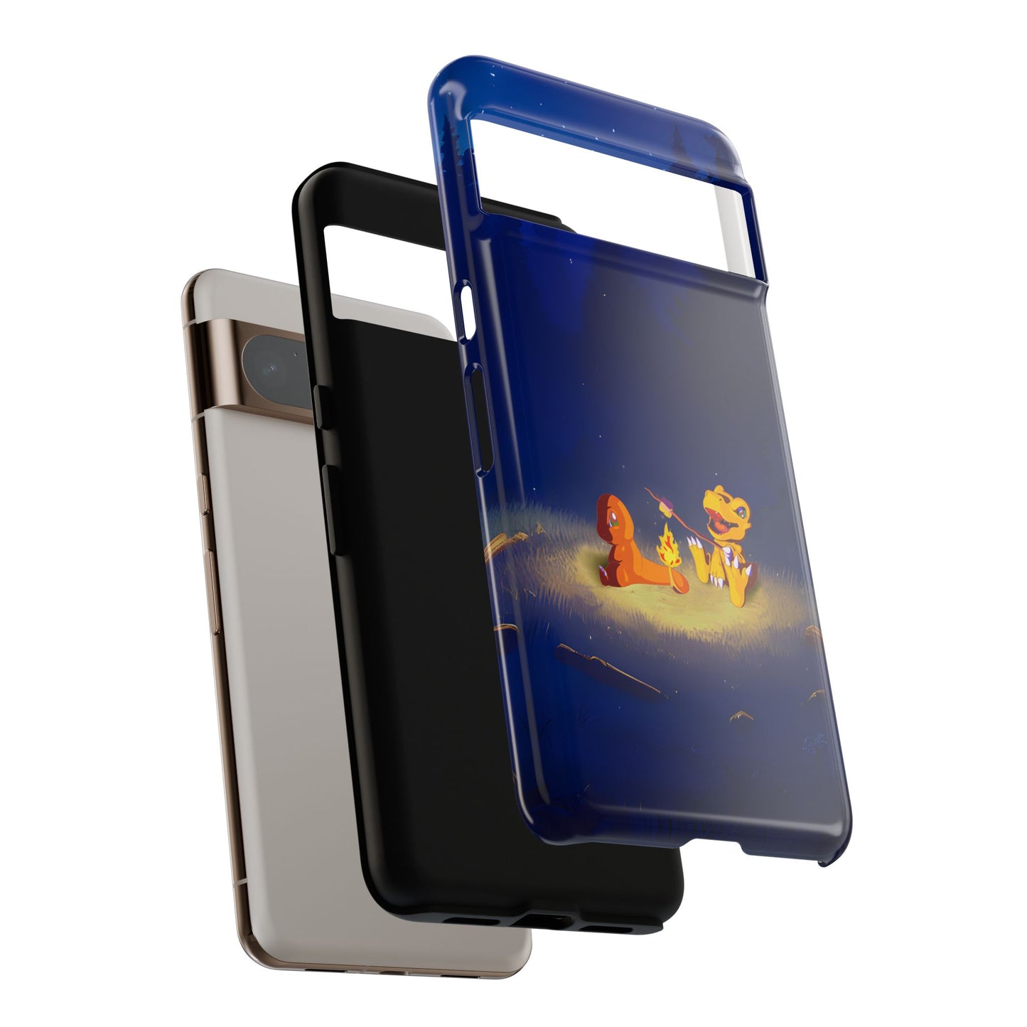Blazing Friendship: Agumon & Charmander Phone Case