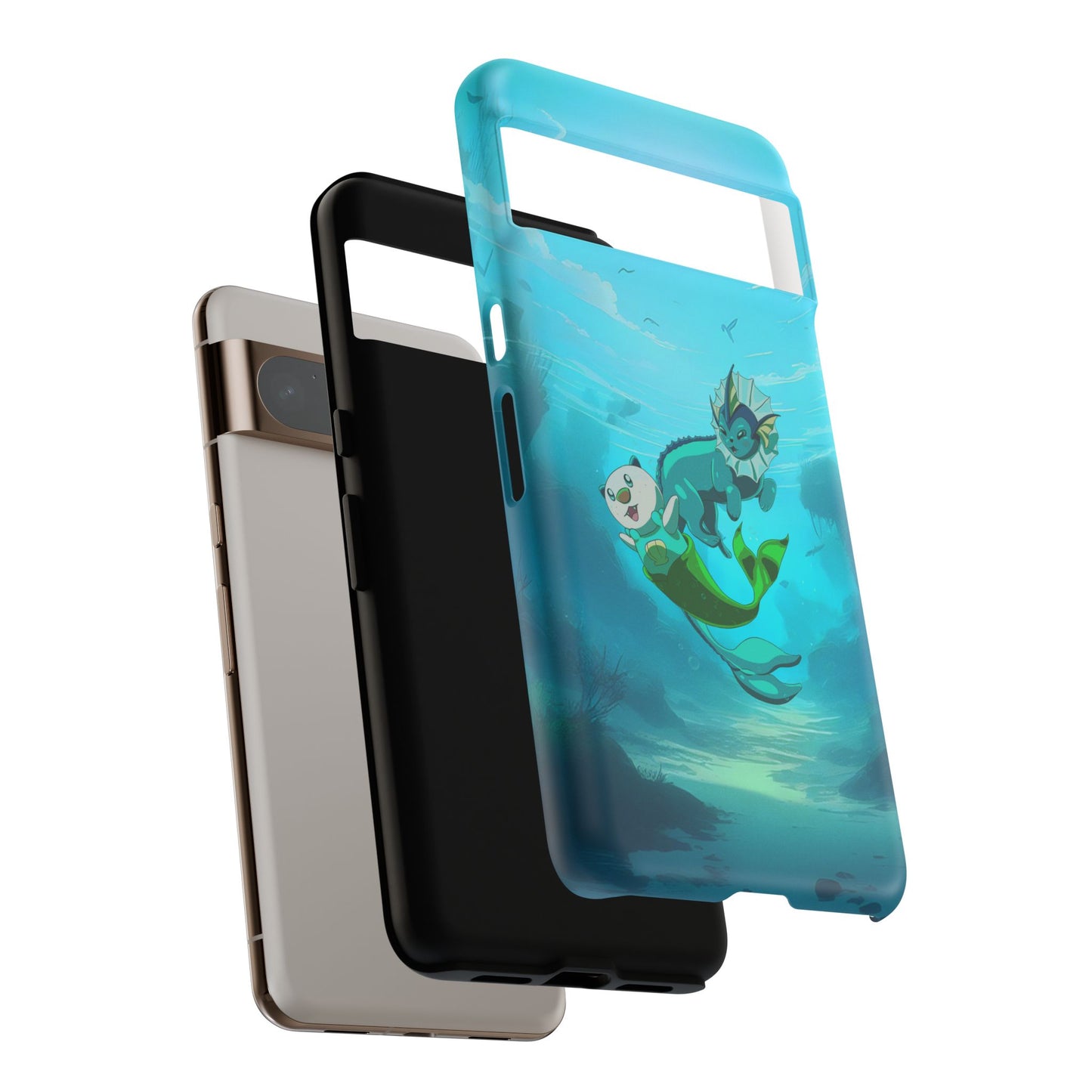 Aquatic Friends Phone Case – Oshawott & Vaporeon