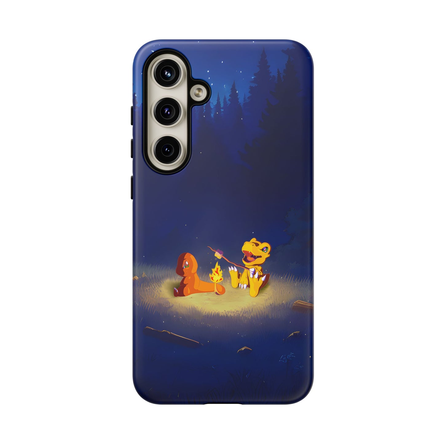 Blazing Friendship: Agumon & Charmander Phone Case