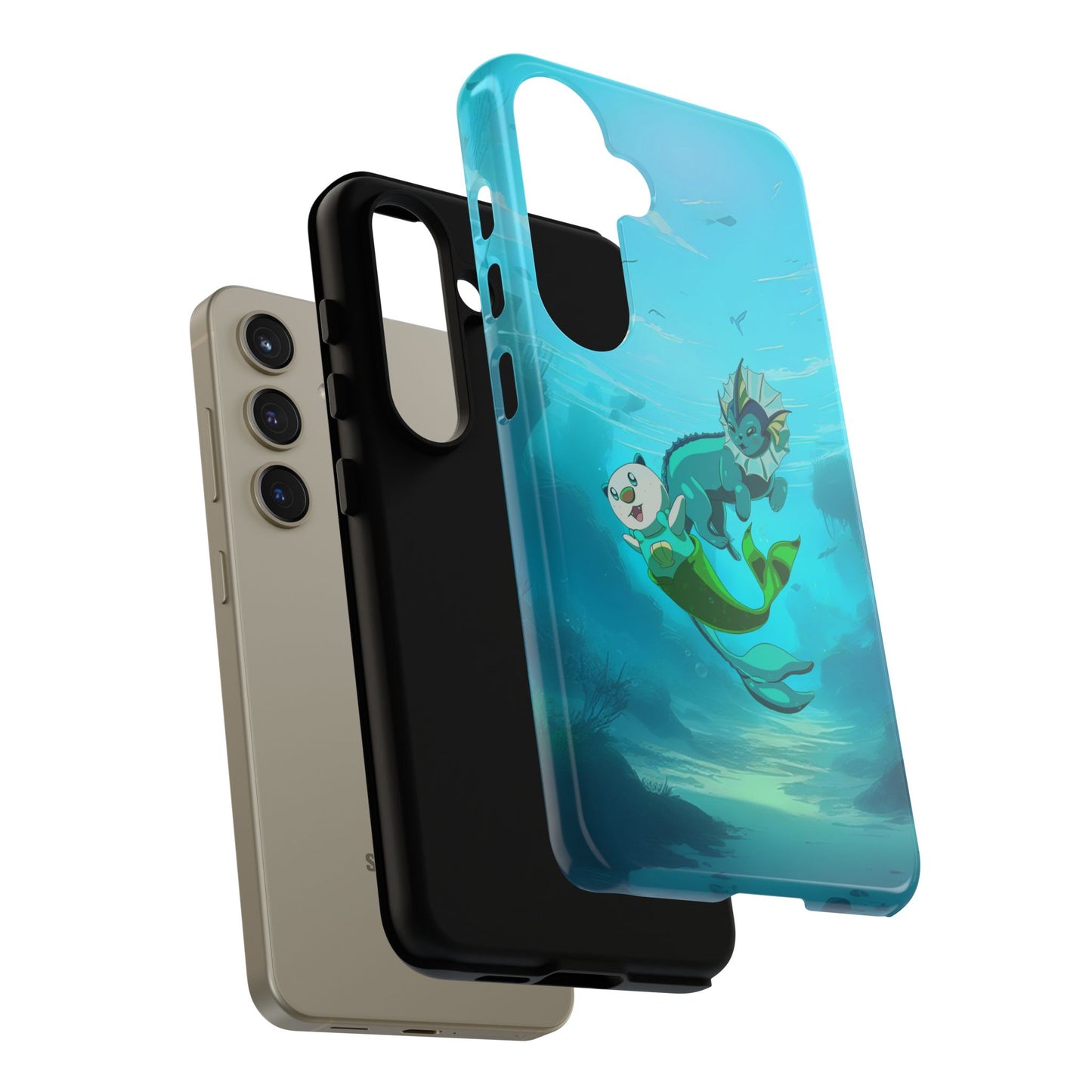 Aquatic Friends Phone Case – Oshawott & Vaporeon