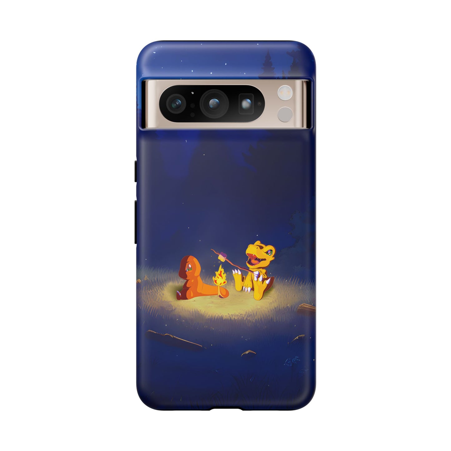 Blazing Friendship: Agumon & Charmander Phone Case