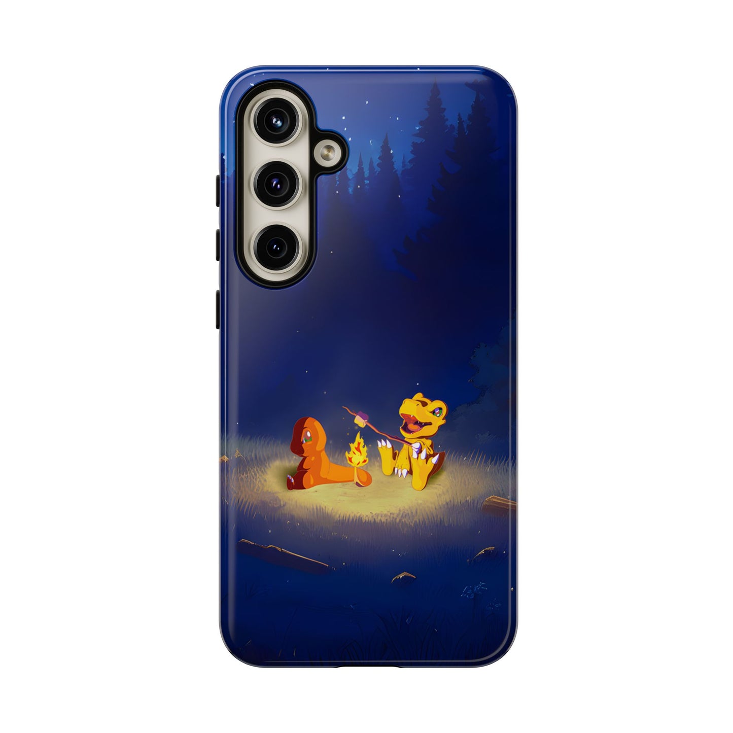 Blazing Friendship: Agumon & Charmander Phone Case
