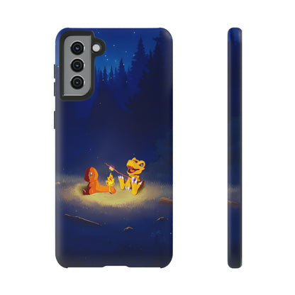 Blazing Friendship: Agumon & Charmander Phone Case