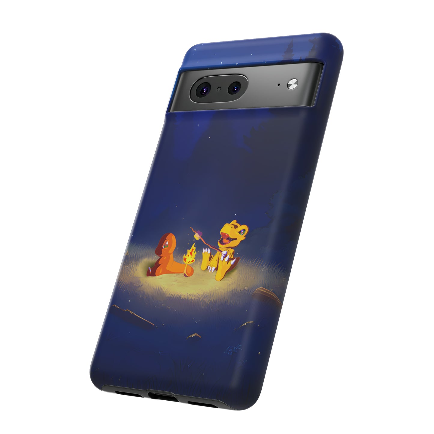 Blazing Friendship: Agumon & Charmander Phone Case