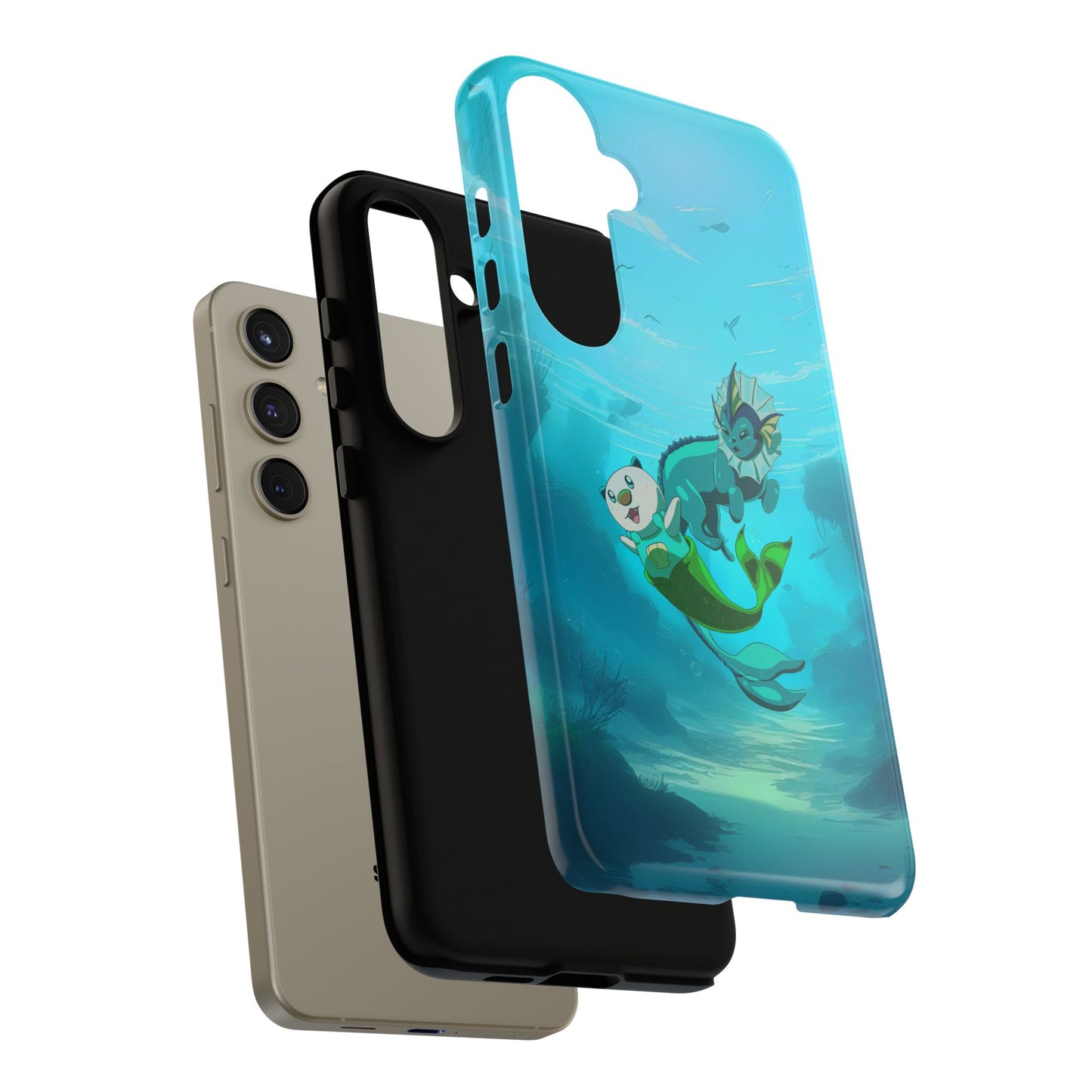 Aquatic Friends Phone Case – Oshawott & Vaporeon