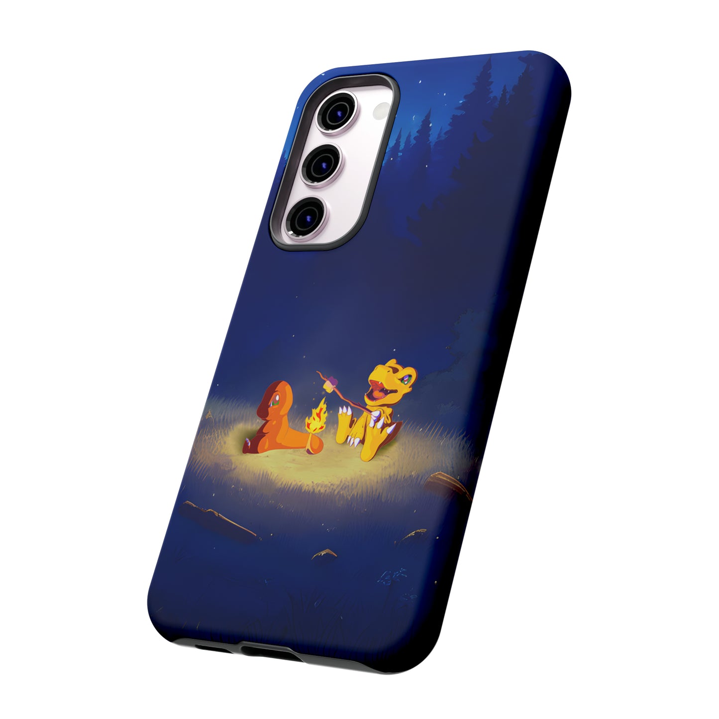 Blazing Friendship: Agumon & Charmander Phone Case