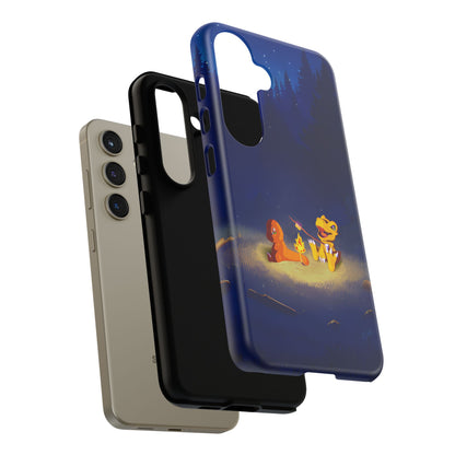 Blazing Friendship: Agumon & Charmander Phone Case
