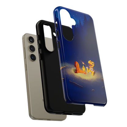 Blazing Friendship: Agumon & Charmander Phone Case
