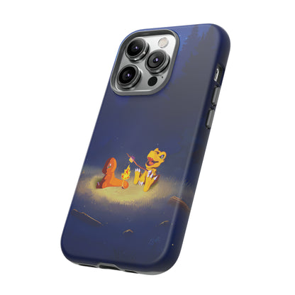 Blazing Friendship: Agumon & Charmander Phone Case