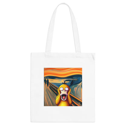 Psyduck's Scream Tote Bag – Carry Artistic Whimsy Everywhere