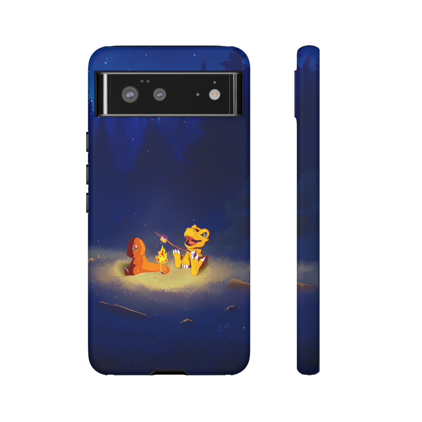 Blazing Friendship: Agumon & Charmander Phone Case