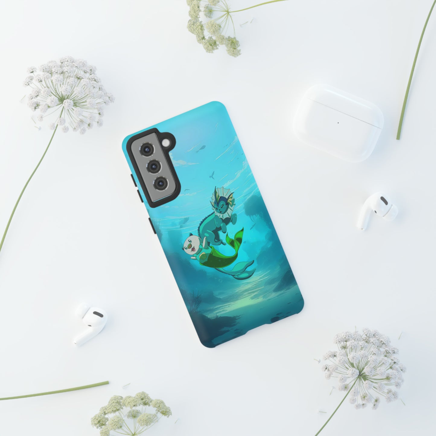 Aquatic Friends Phone Case – Oshawott & Vaporeon