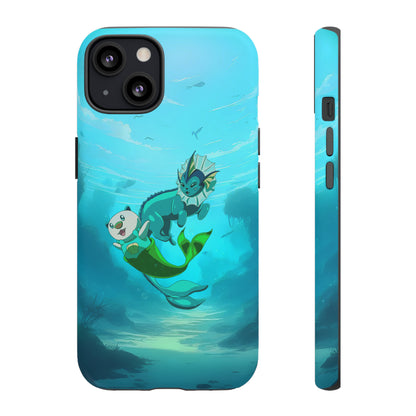 Aquatic Friends Phone Case – Oshawott & Vaporeon