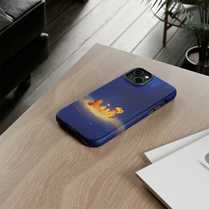 Blazing Friendship: Agumon & Charmander Phone Case