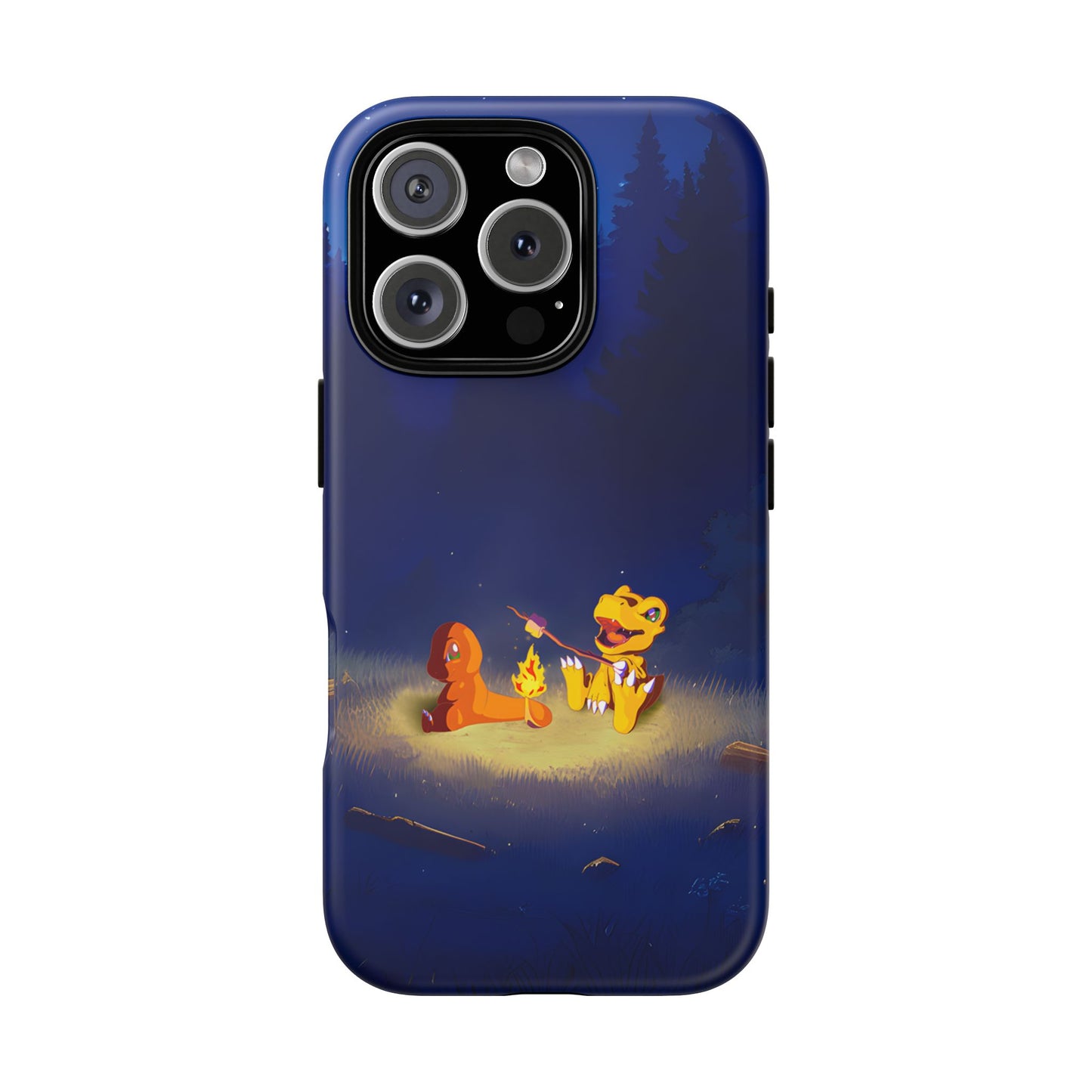 Blazing Friendship: Agumon & Charmander Phone Case
