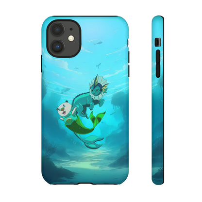 Aquatic Friends Phone Case – Oshawott & Vaporeon