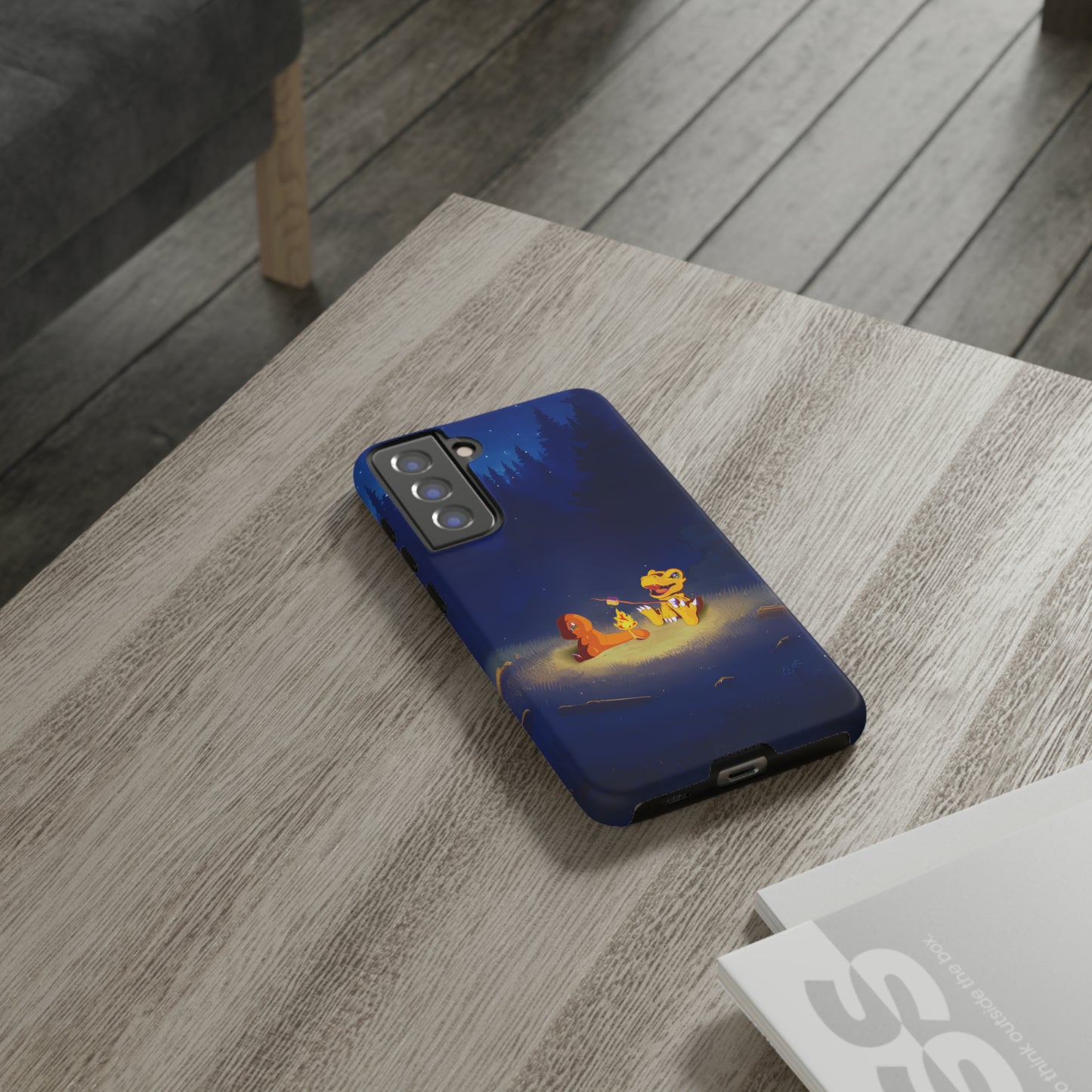 Blazing Friendship: Agumon & Charmander Phone Case