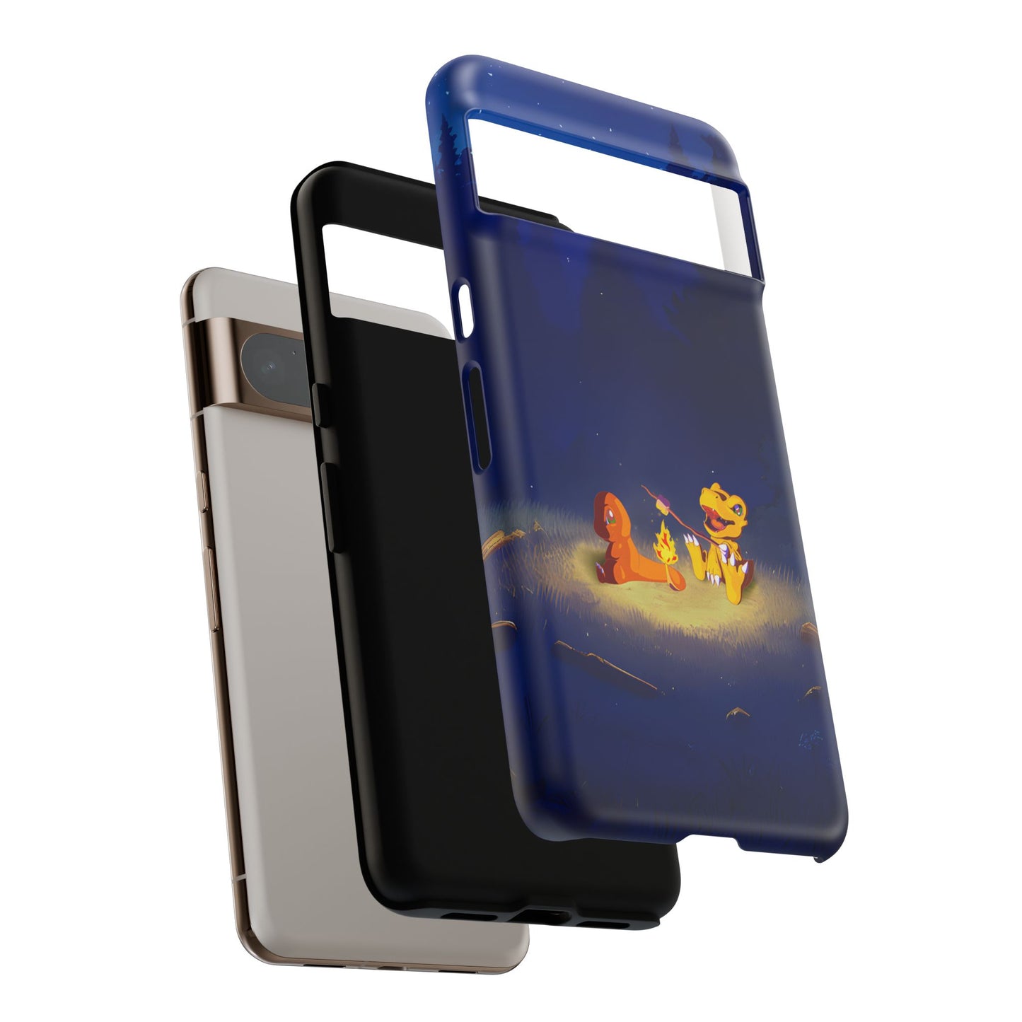 Blazing Friendship: Agumon & Charmander Phone Case