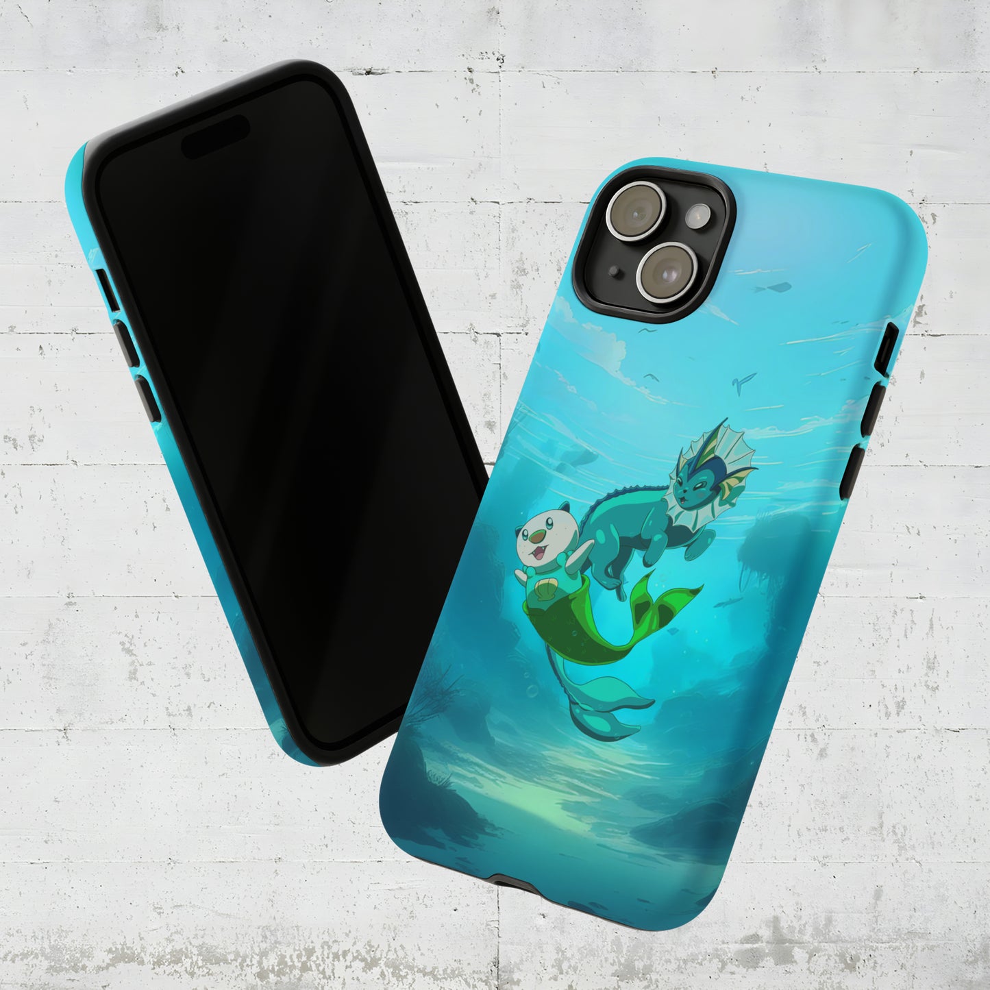 Aquatic Friends Phone Case – Oshawott & Vaporeon