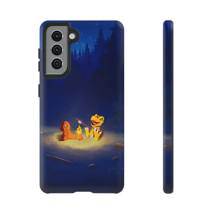 Blazing Friendship: Agumon & Charmander Phone Case