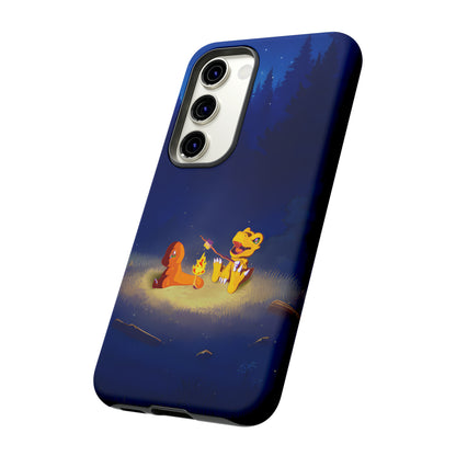 Blazing Friendship: Agumon & Charmander Phone Case