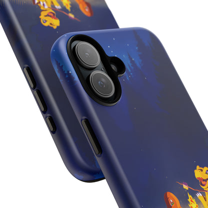 Blazing Friendship: Agumon & Charmander Phone Case