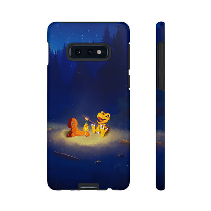 Blazing Friendship: Agumon & Charmander Phone Case