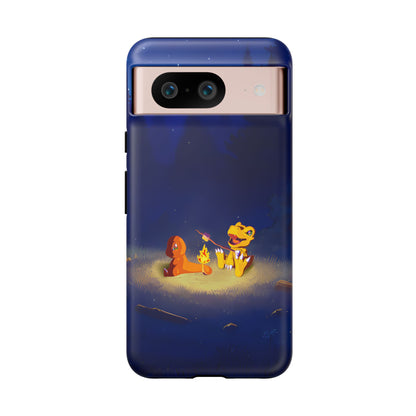 Blazing Friendship: Agumon & Charmander Phone Case