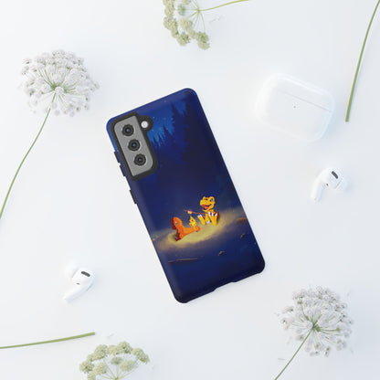 Blazing Friendship: Agumon & Charmander Phone Case