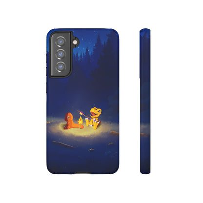 Blazing Friendship: Agumon & Charmander Phone Case