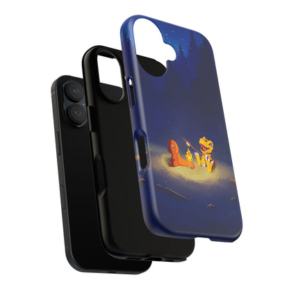 Blazing Friendship: Agumon & Charmander Phone Case