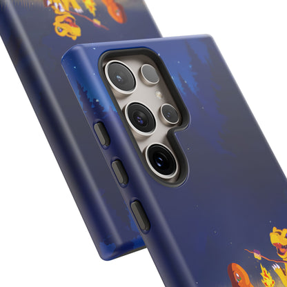 Blazing Friendship: Agumon & Charmander Phone Case