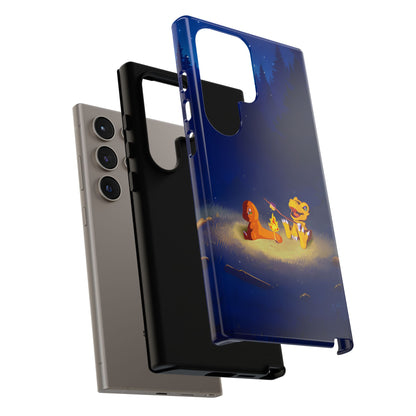 Blazing Friendship: Agumon & Charmander Phone Case