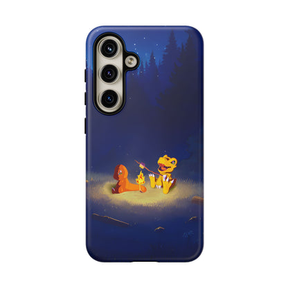 Blazing Friendship: Agumon & Charmander Phone Case