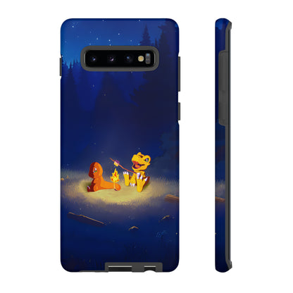 Blazing Friendship: Agumon & Charmander Phone Case