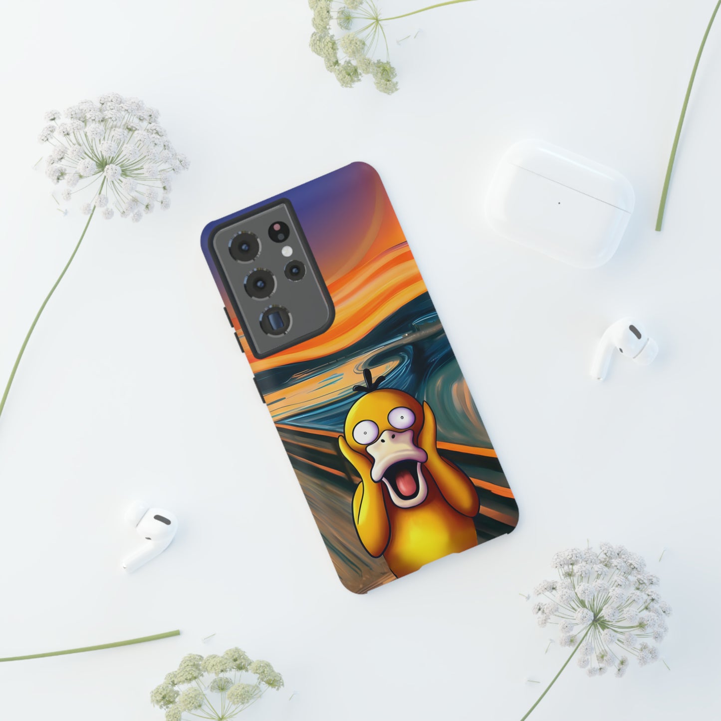 Psyduck's Scream Phone Case – A Whimsical Artistic Touch