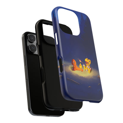 Blazing Friendship: Agumon & Charmander Phone Case