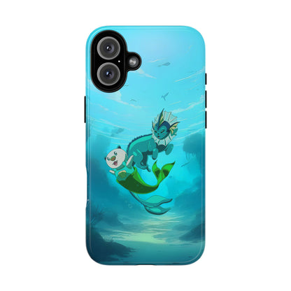 Aquatic Friends Phone Case – Oshawott & Vaporeon