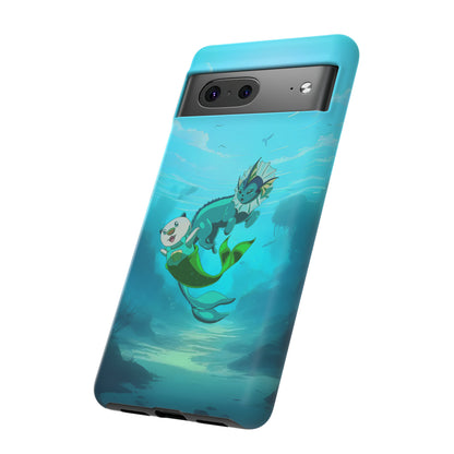 Aquatic Friends Phone Case – Oshawott & Vaporeon