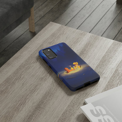 Blazing Friendship: Agumon & Charmander Phone Case