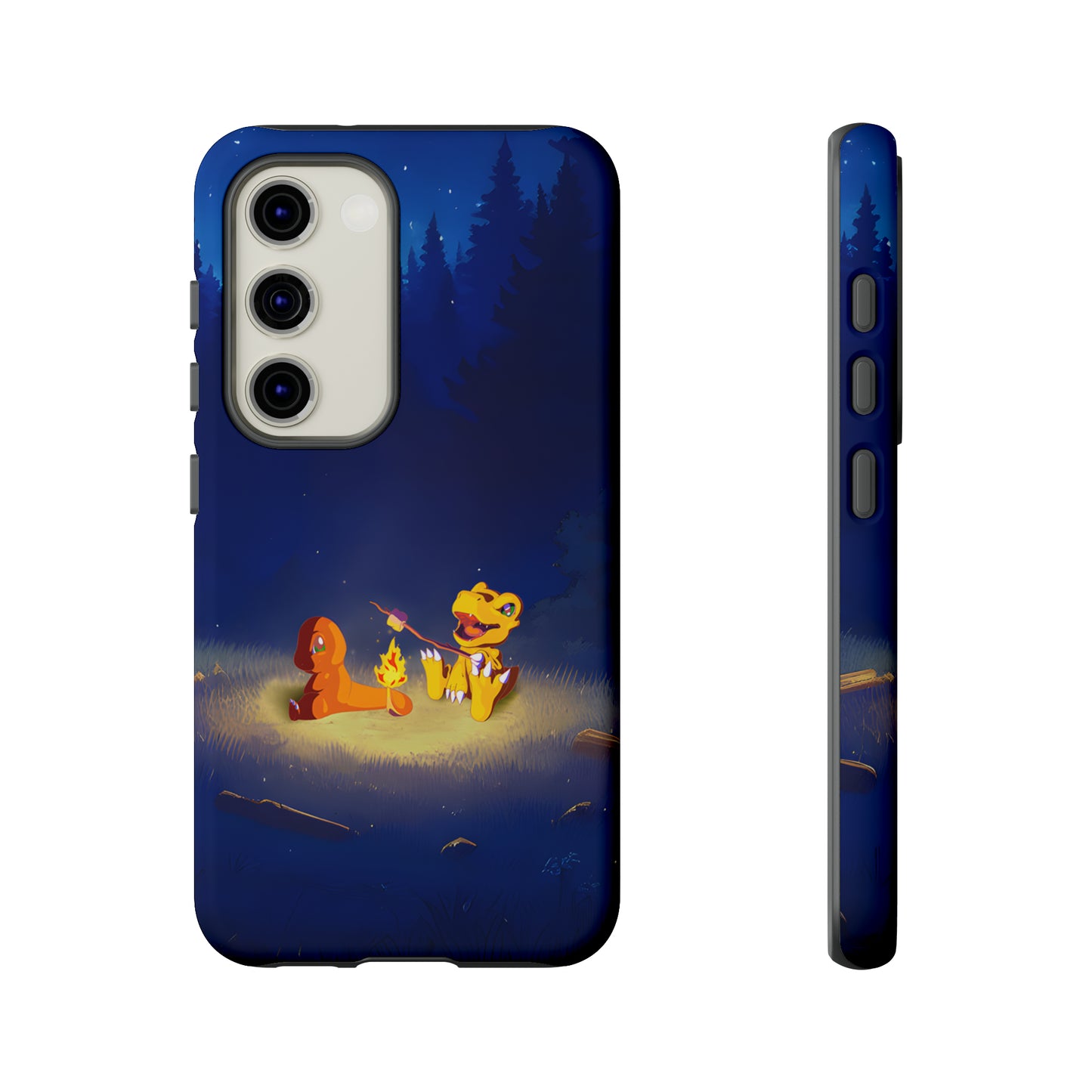 Blazing Friendship: Agumon & Charmander Phone Case