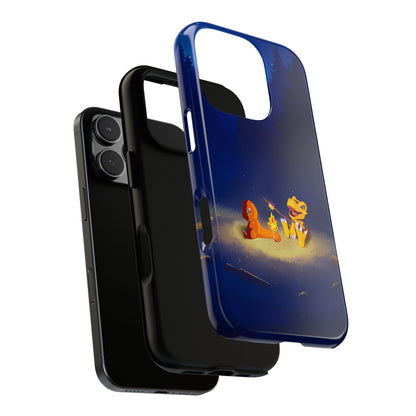 Blazing Friendship: Agumon & Charmander Phone Case