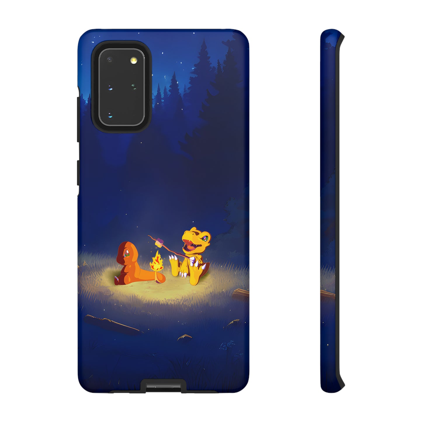 Blazing Friendship: Agumon & Charmander Phone Case